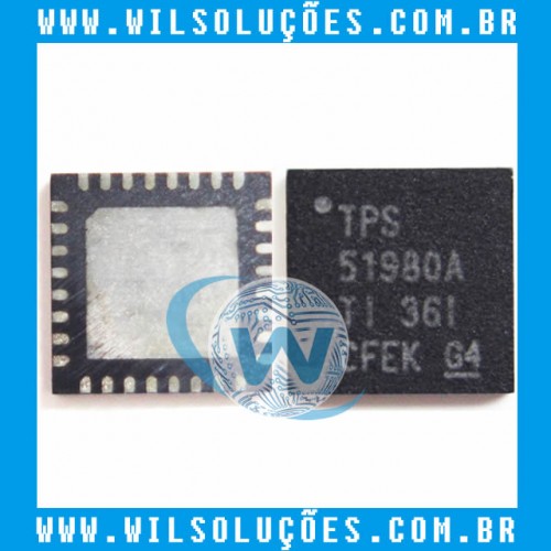 1x TPS51980A Power IC (51980A) – QFN-32, Texas Instruments, Neu